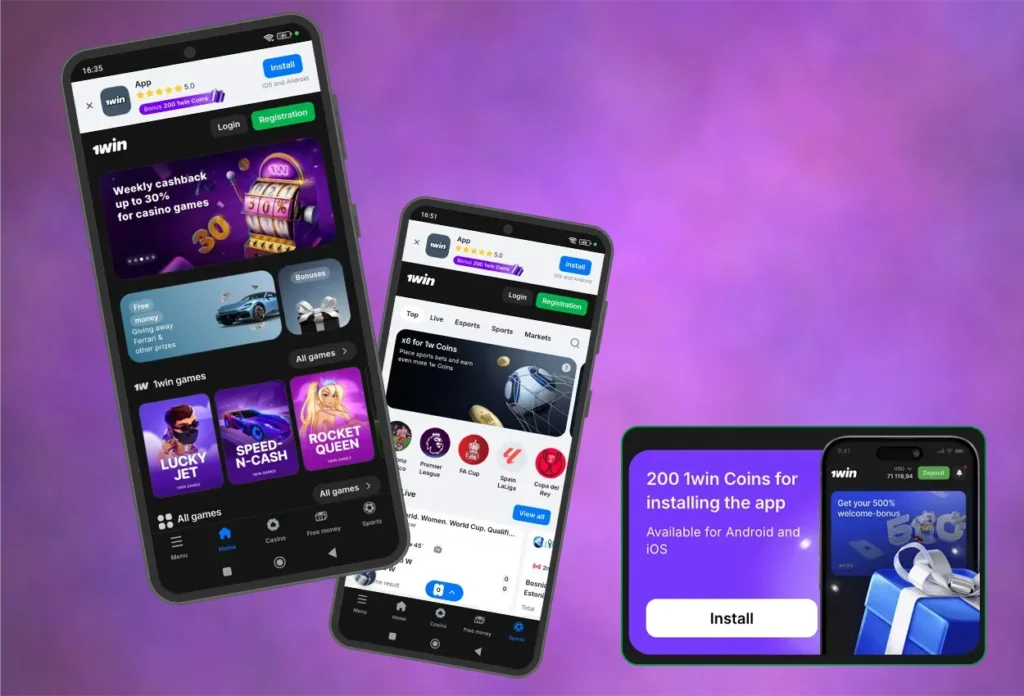 Download 1win India for Android