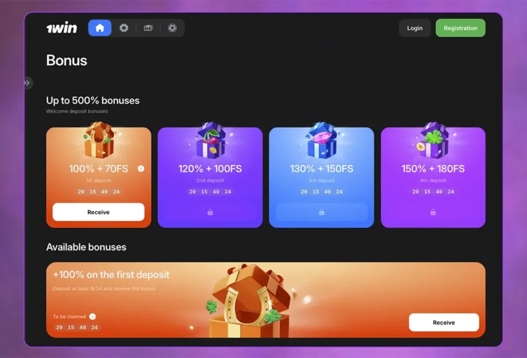 1win Welcome Bonus